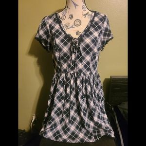 Hot Topic plaid Midi dress
